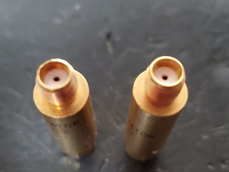 2 pc Lot: Meca 660-5-1 and 66-012-1 Attenuators, 5 dB & 12 dB, DC - 4 GHz gallery