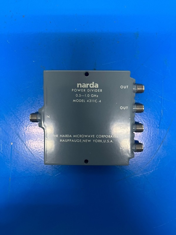 Narda 4311C-4 : Power Divider, 4-way, 0.5 to 1.0 GHz, SMA(f), 30 Watt (3792) gallery
