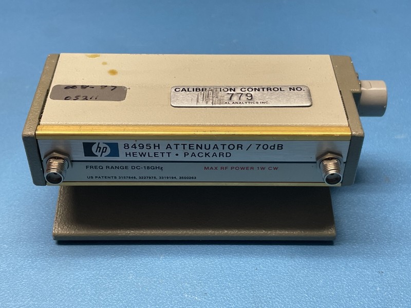 HP 8495H Programmable Step Attenuator, SMA, DC-18 GHz, 0-70 dB