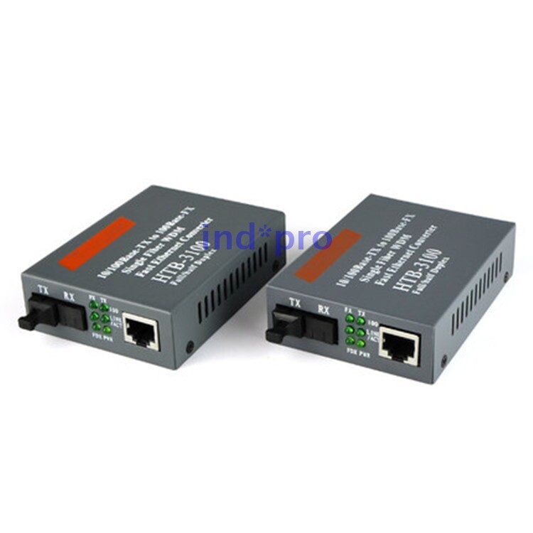 10/100 Base-TX To 100 Base-FX Single Fiber WDM Fast Ethernet Converter HTB-3100 gallery