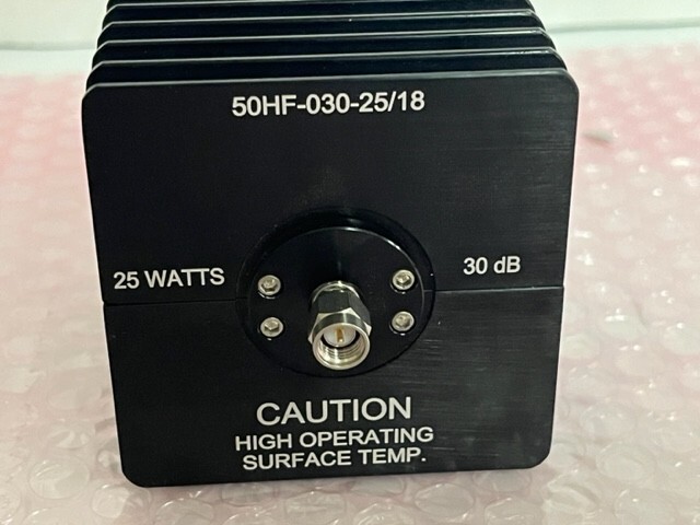 JFW Industries 50HF-030-25/18, 30dB Attenuator, 25 Watts .01 – 18 GHZ, SMA