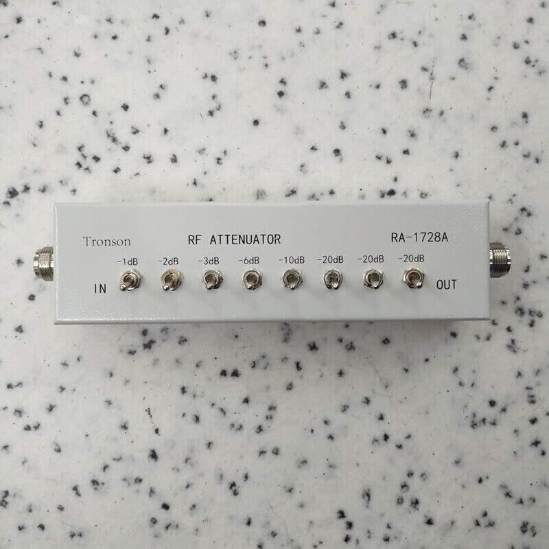 RA-1728A VARIABLE/ STEP ATTENUATOR 50 OHM 0- 82DB for Ham Radio Transmitter
