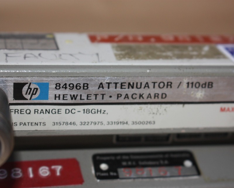 Agilent Keysight HP 8496B - DC to 18 GHz, 0 to 110 dB Coaxial Step Attenuator gallery