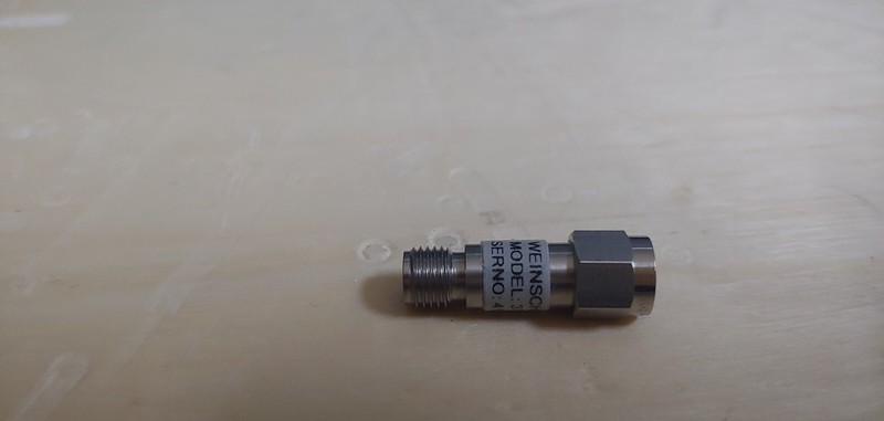 Weinschel 3T-20: Coaxial RF Attenuator 20 dB 2 W SMA(M) to SMA(F) (1950) gallery