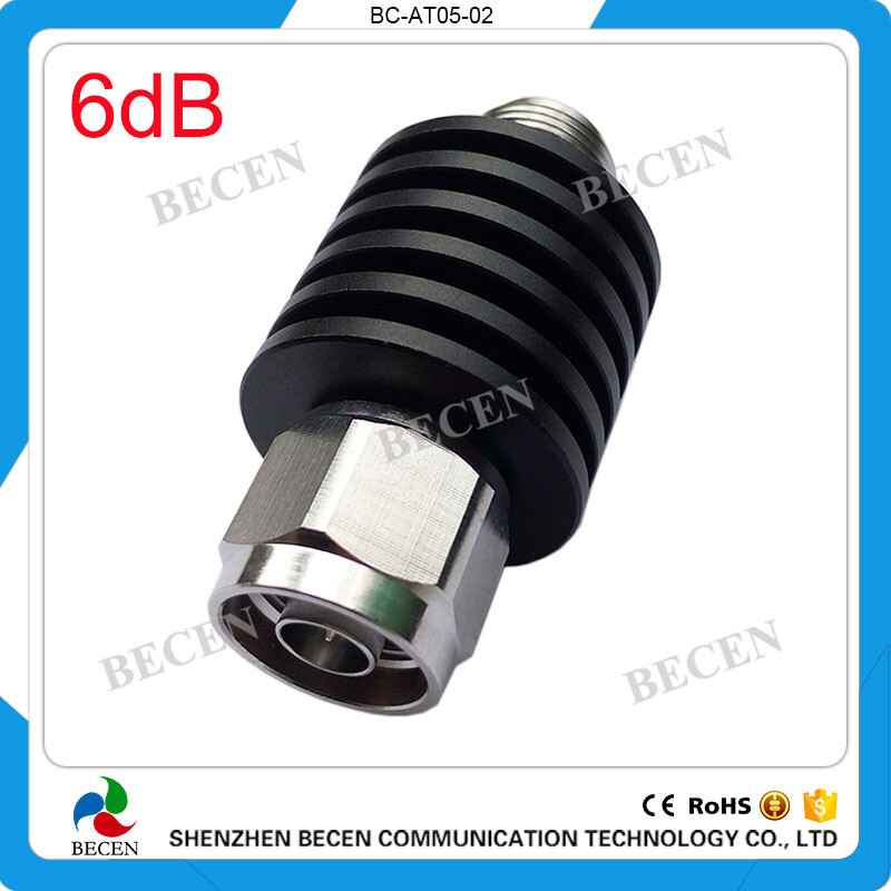 5W RF Fixed Attenuator 6db N male to N female DC-3GHz N attenuator 6DB 50ohm