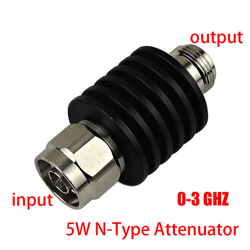 5W SMA Male-Female Fixed Attenuator DC-3GHz 10dB RF Coaxial Damping for Test