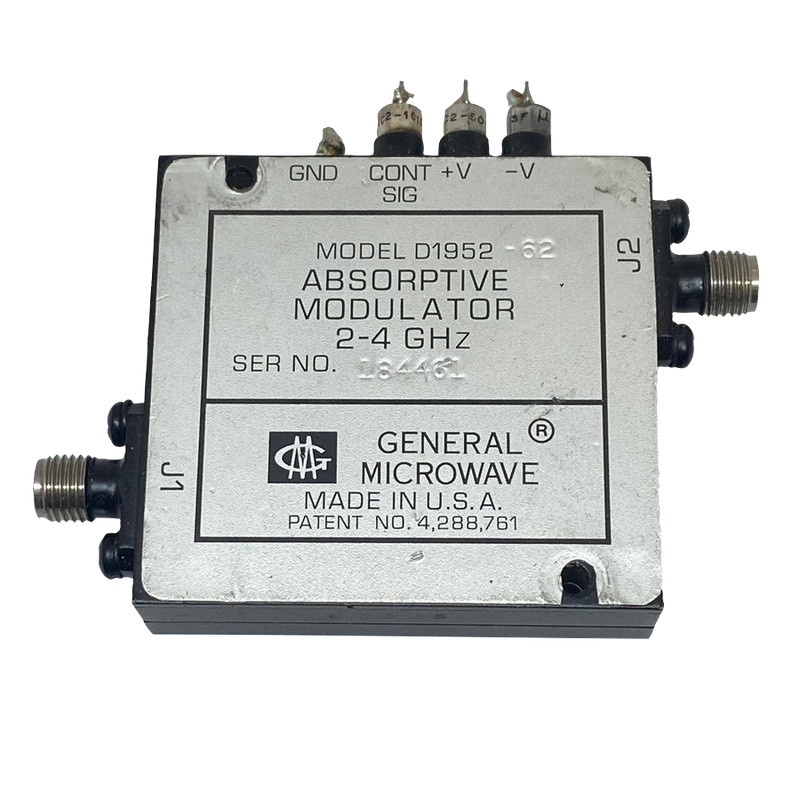 D1952-62 General Microwave 0-70db 2-4Ghz Absorptive Modulator Variable Attenuato