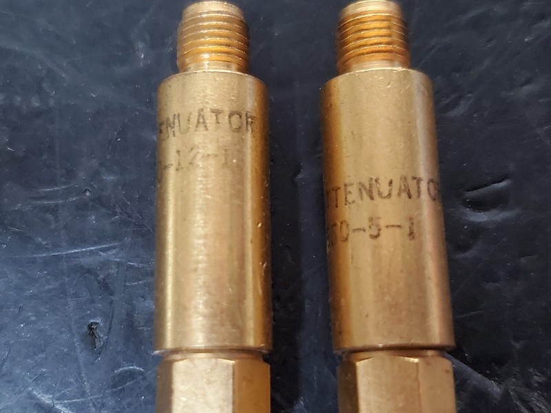 2 pc Lot: Meca 660-5-1 and 66-012-1 Attenuators, 5 dB & 12 dB, DC - 4 GHz gallery