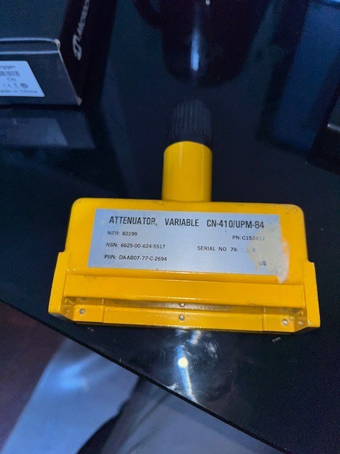 CN‑410/UPM‑84 KA‑Band Variable Attenuator, 26GHz–40 GHz, 0–20 dB, WR-28
