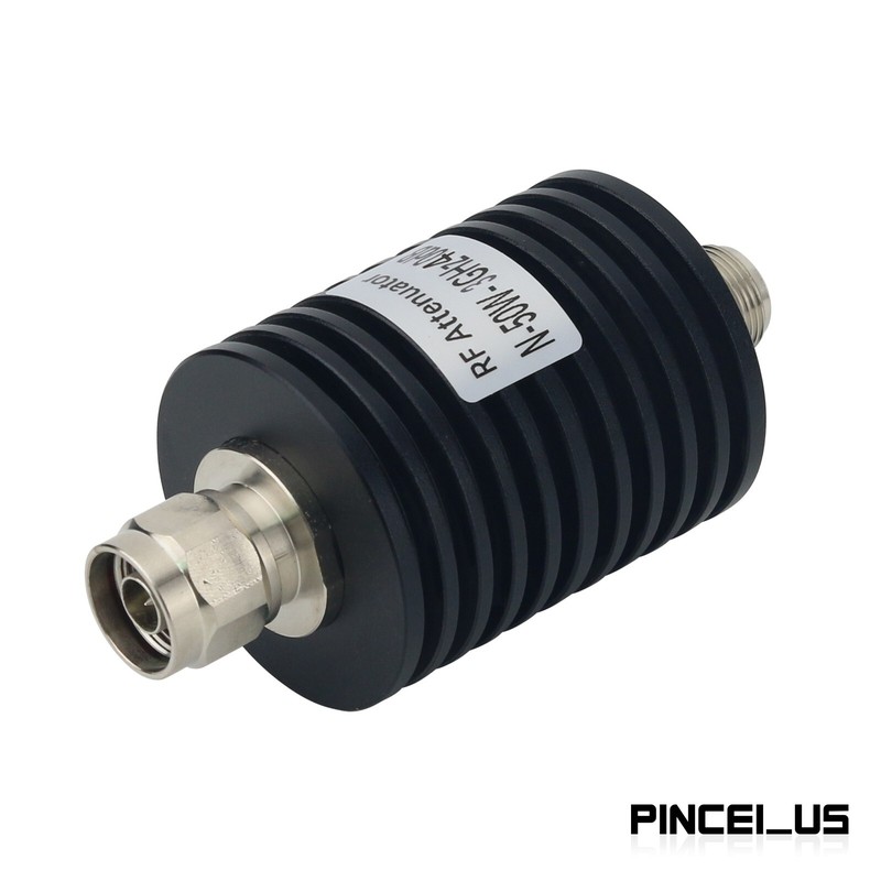 N Type 50W 40DB 3G RF Attenuator Coaxial Attenuator RF Fixed Attenuator pe66