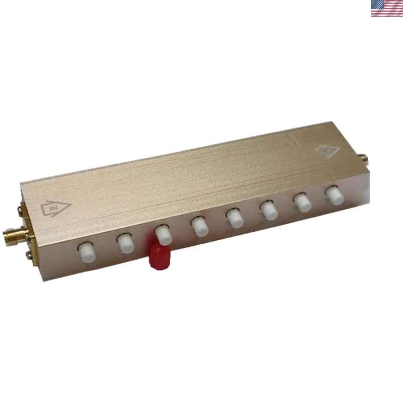 High-Performance 60dB Step Attenuator - 8 Buttons, 50 Ohm, Lightweight Design