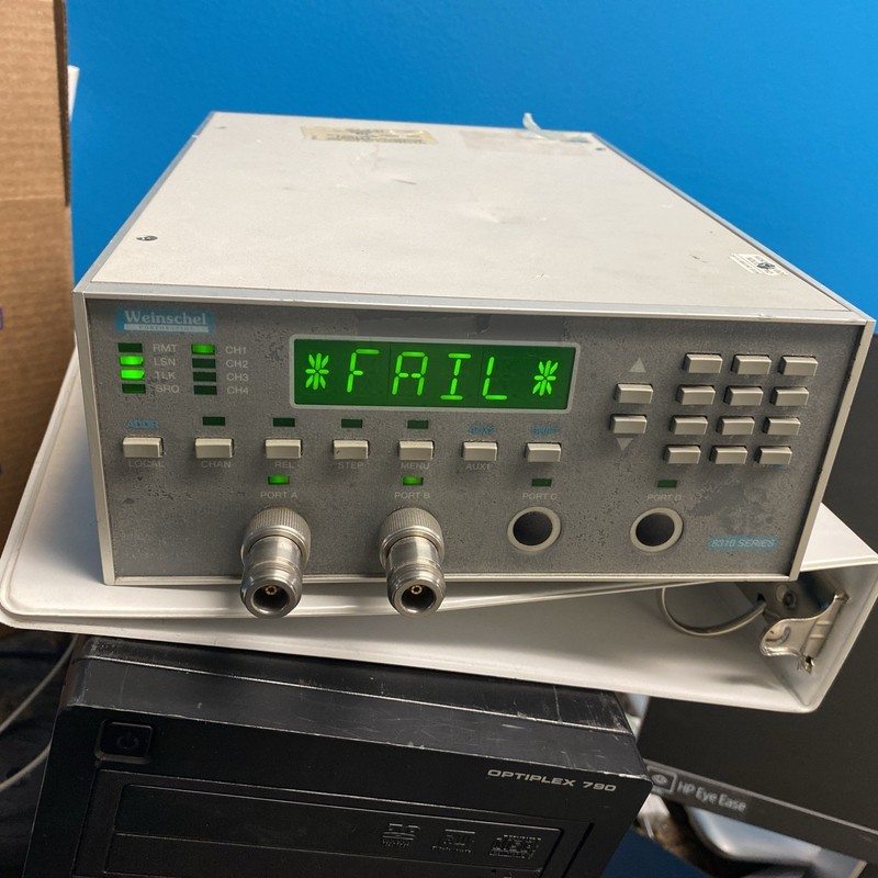 Weinschel Corp 8310-1-2-F 1.2 GHz 63/1 dB Programmable Attenuator