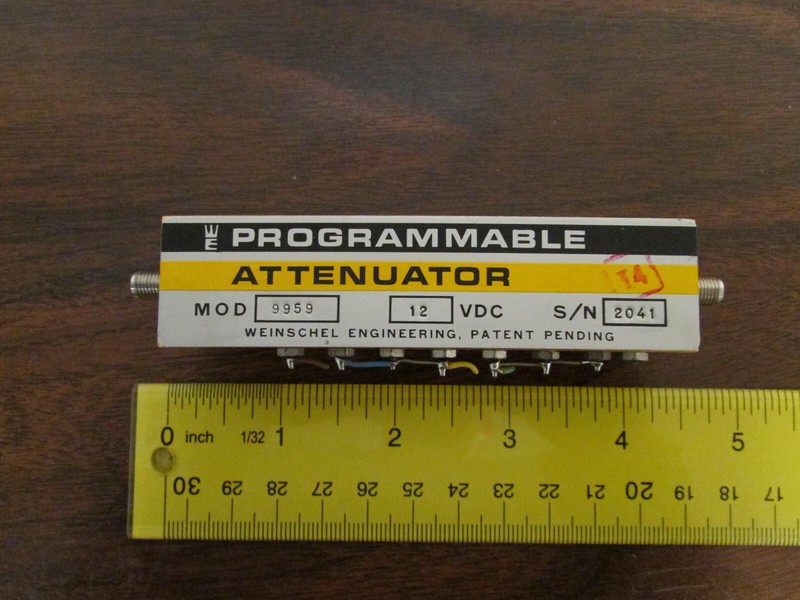 Weinschel 9959 Programmable Attenuator 10bB-1300dB 12V SMA In/Out