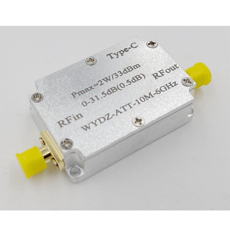 Type-C Digital Attenuator with SMA Female Connector 0-31.5dB for Microwave Radio gallery