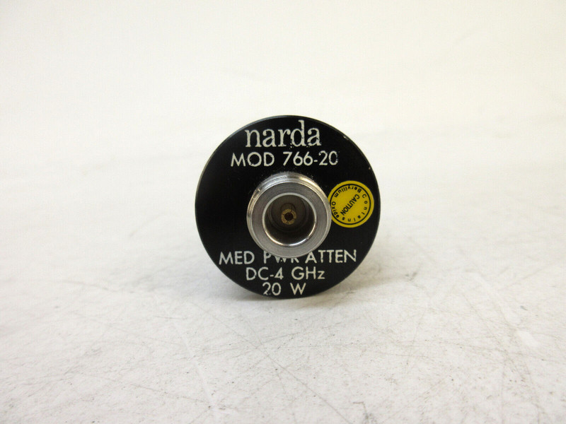 Narda 766-20 DC to 4 GHz, 20 dB, 20W Type N, Fixed Coaxial Attenuator gallery