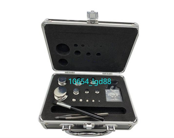1mg-500g Class E2 Precision Stainless Steel Balance Calibration Weight Kit 24pcs