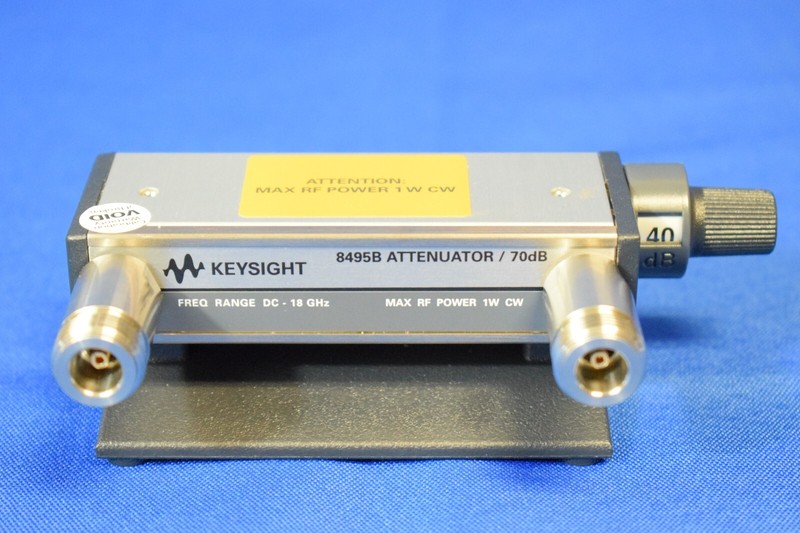 Keysight 8495B /001 Manual Step Attenuator DC to 18GHz 0 to 70dB 10dB steps gallery