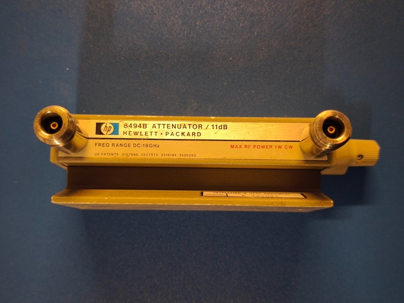 Agilent HP Keysight 8494B Attenuator 0-11db Step 1 DC-18GHz Max RF Power 1W CW