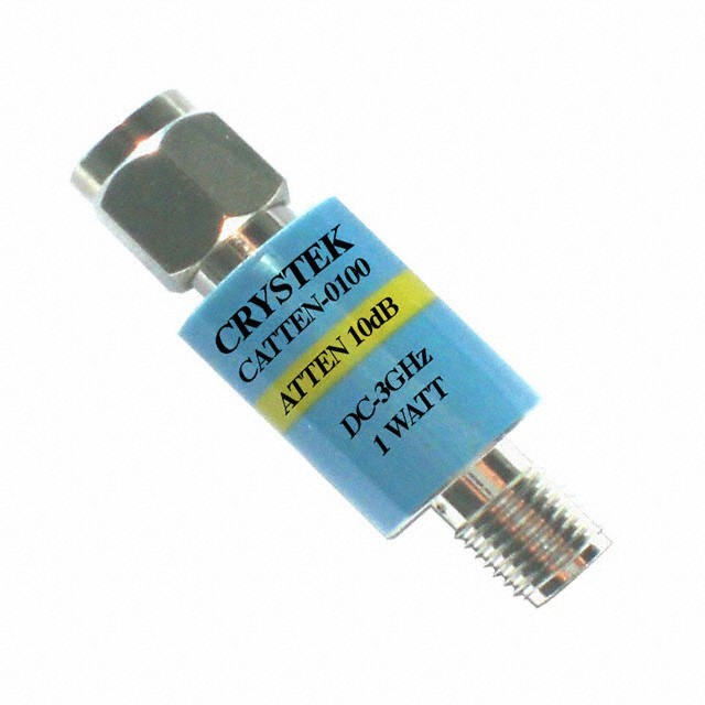 Crystek 10dB Attenuator – SMA 50 Ohm – DC to 3 GHz – P/N: CATTEN-0100