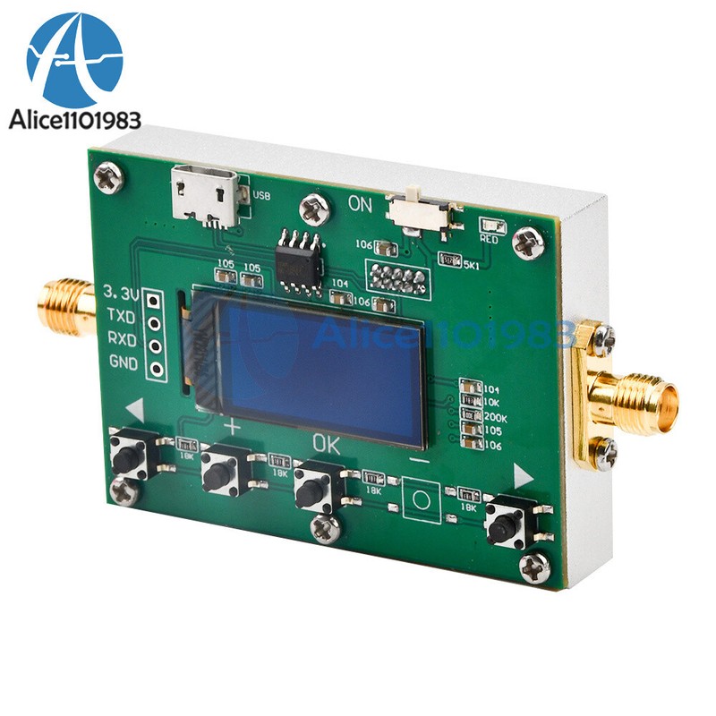 6Ghz RF Digital Attenuator 30DB Step 0.25DB OLED Pogrammable Attenuator Module gallery