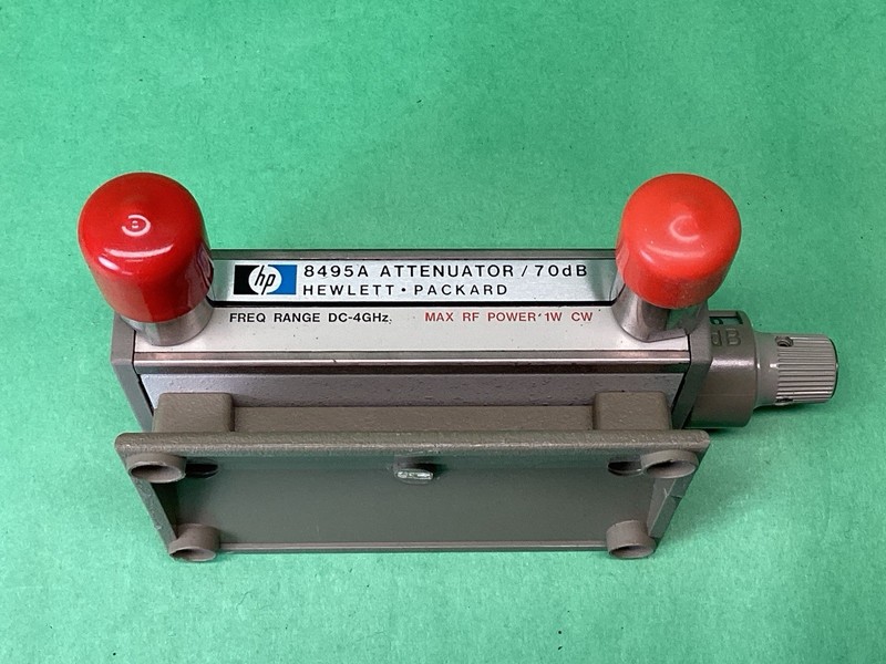 Agilent HP 8495A 0 to 70dB - 4GHz Manual Attenuator + Stand - UNTESTED gallery