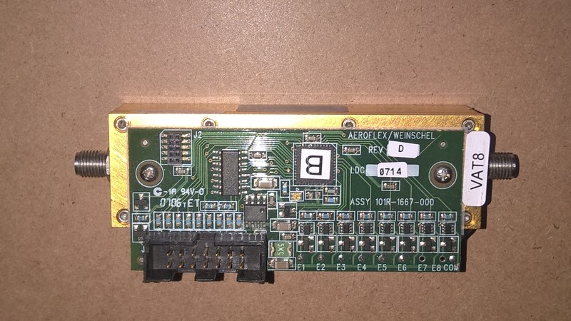 API Aeroflex Weinschel 3206T-1E Programmable Attenuator 0-3GHz 1-63dB range step gallery