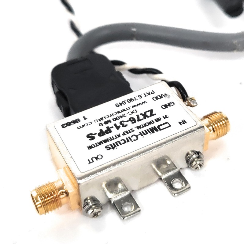 Lot of 5 Mini-Circuits ZX76-31-PP-S 31dB Step Attenuators 2400MHz w/ ZX76-CP-1F gallery