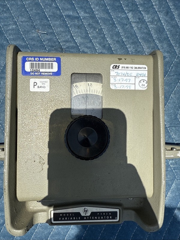 Vintage HP MODEL P382A VARIABLE ATTENUATOR gallery