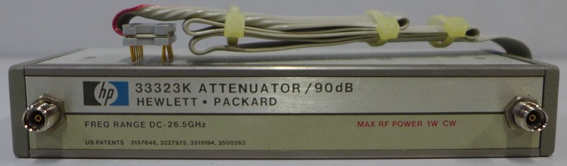 HP 33323K Opt 016 H89 Prog. Attenuator DC-26.5 GHz, 0-90 dB, 10 dB step, 24 VDC