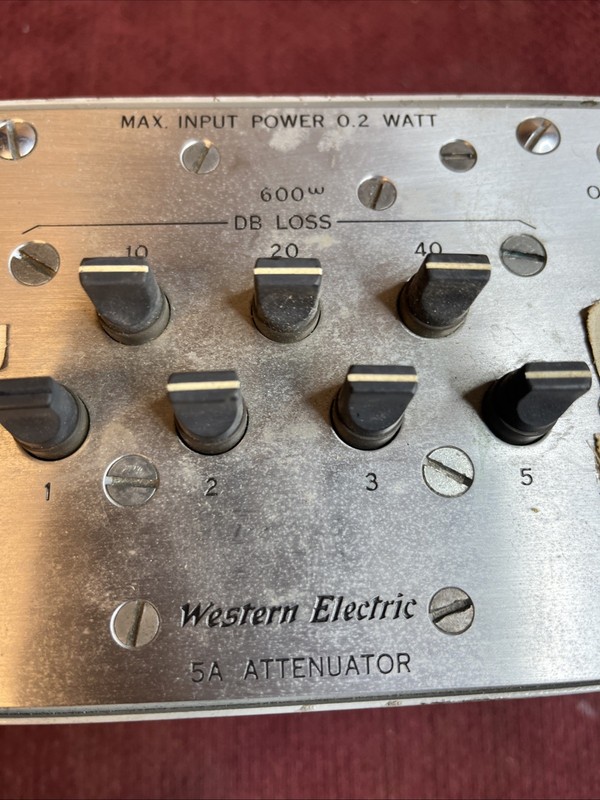 Western Electric 5a Attenuator 0.2 W maximum power gallery