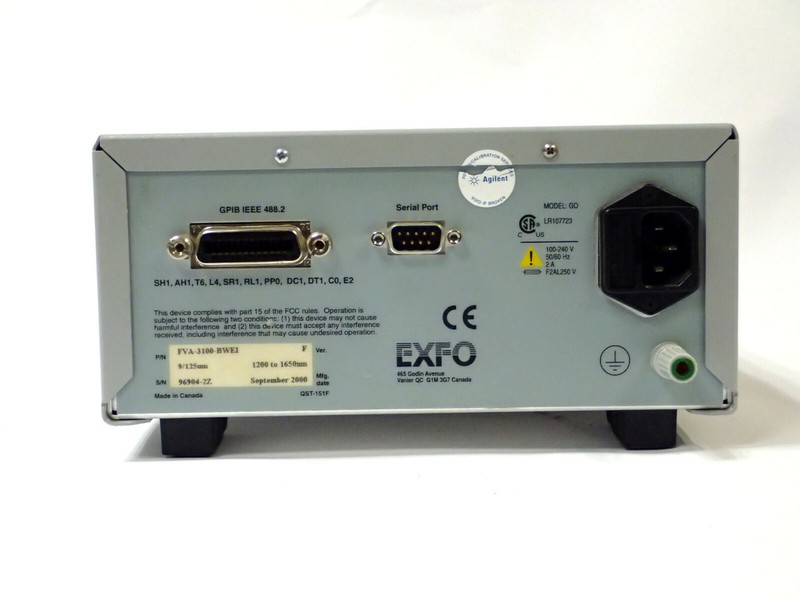 EXFO GO FVA-3100-BWEI VARIABLE ATTENUATOR 9/125um, 1200-1650nm VER. F, TESTED! gallery