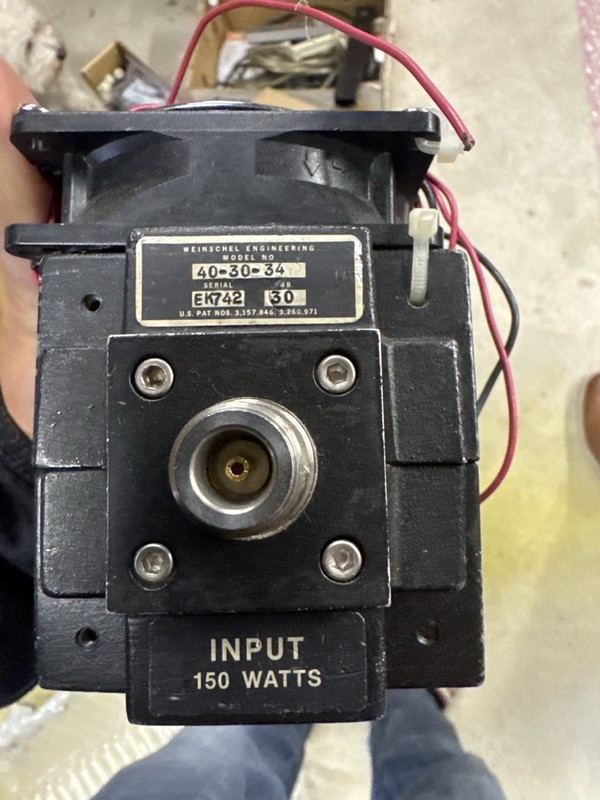 Weinschel Engineering40-30-34 Attenuator (30 dB, 150W IN, 20W OUT)