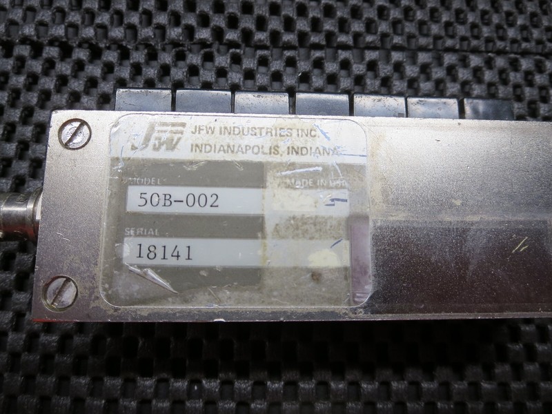 JFW Industries 50B-002 Pushbutton Attenuator Manual 50 Ohm DC-750 MHz 1 Watt gallery