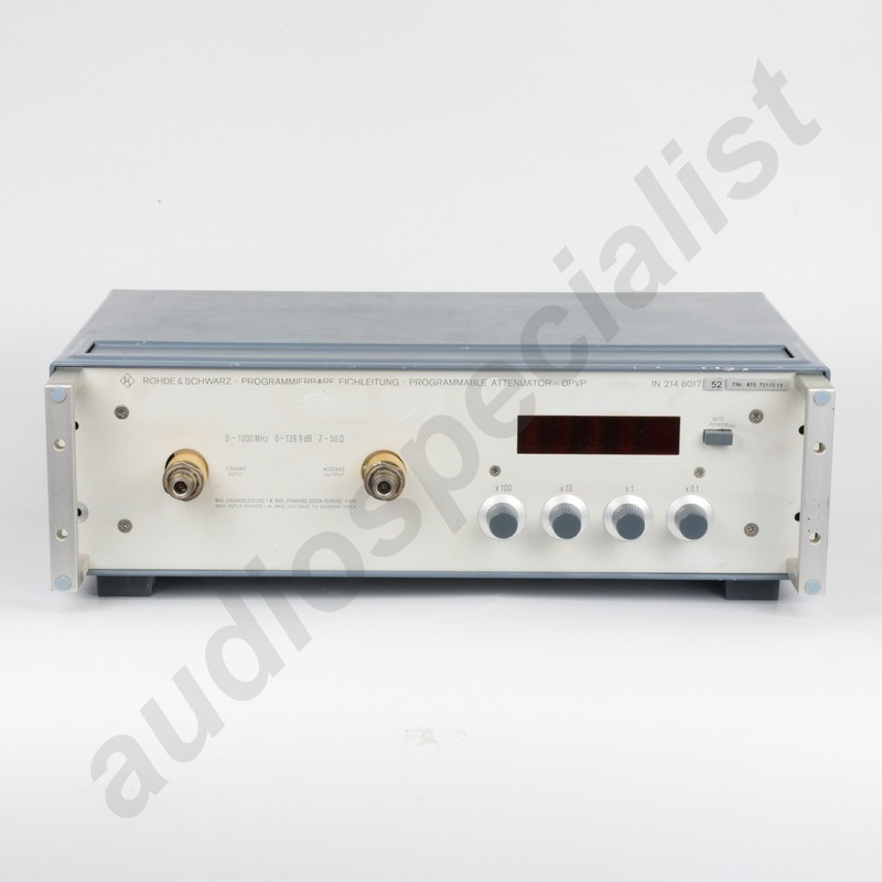 Rohde Schwarz Programmable Attenuator DPVP (0-1000 MHz / 0-139.9 dB / 50 Ohm) gallery