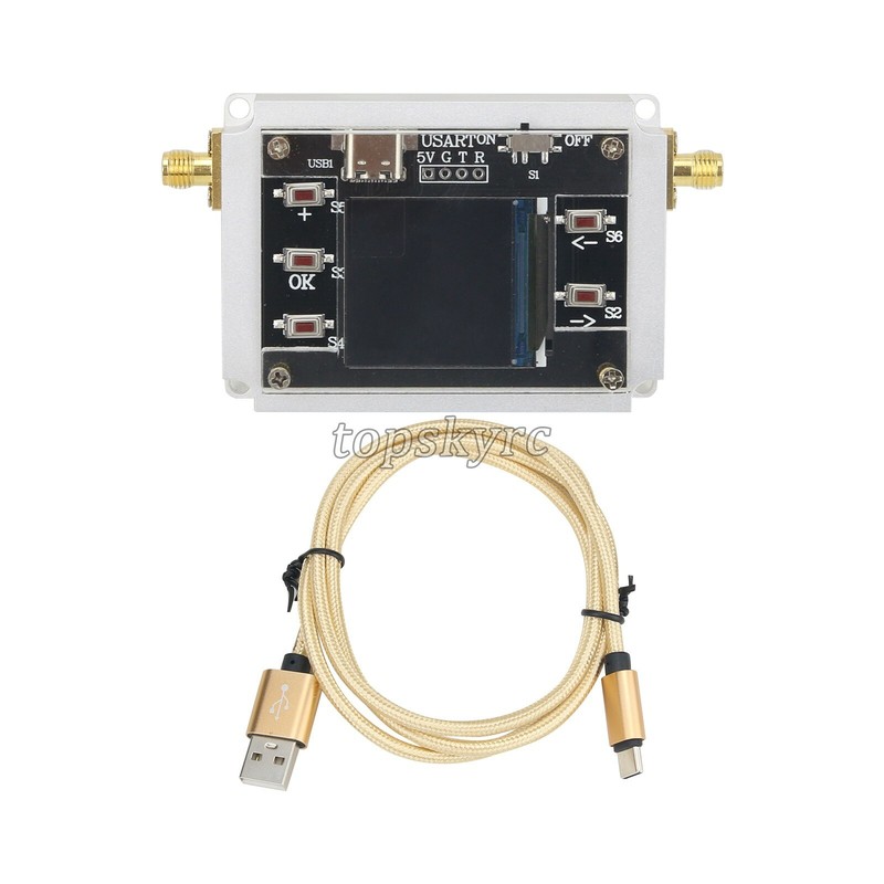 DC-3GHZ 90DB Programmable Attenuator Module RF Attenuator Step 0.25DB 1.3" OLED